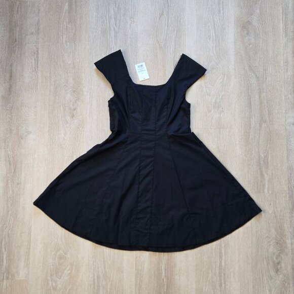 A New Day Corset Woven Mini A-Line Cotton Dress Size 4 Square Neck New With Tags - Picture 15 of 17